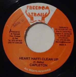 

7inch Record CAPLETON - Heart Haffi Clean Up NONE Freedom Trail Jamaica Reggae, Ska & Dub Used