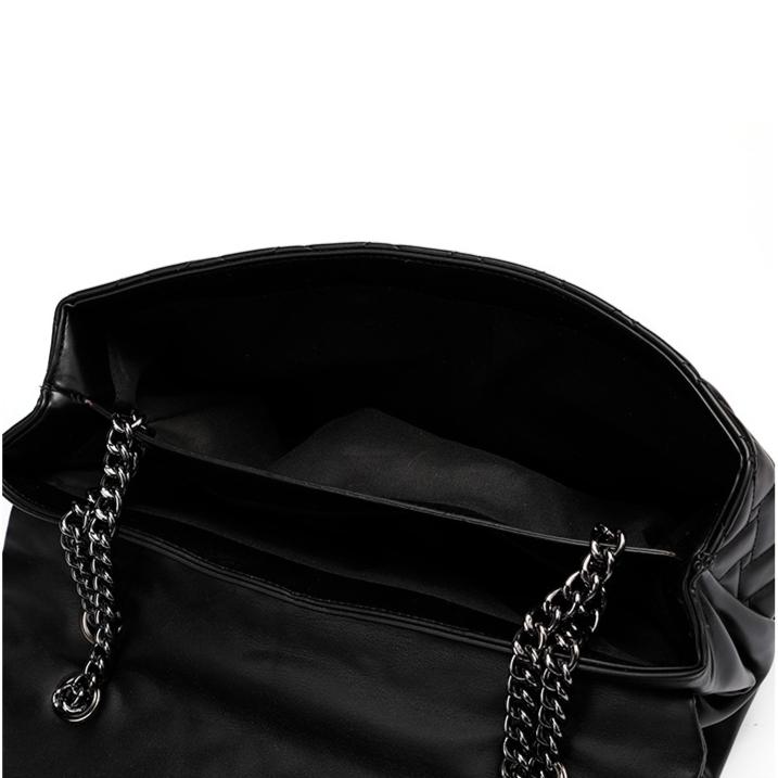 Módní dámská taška Značková taška s diamantovým prošíváním a řetízkem přes tělo Mřížková designová taška přes rameno s hlavou orla Velká taška