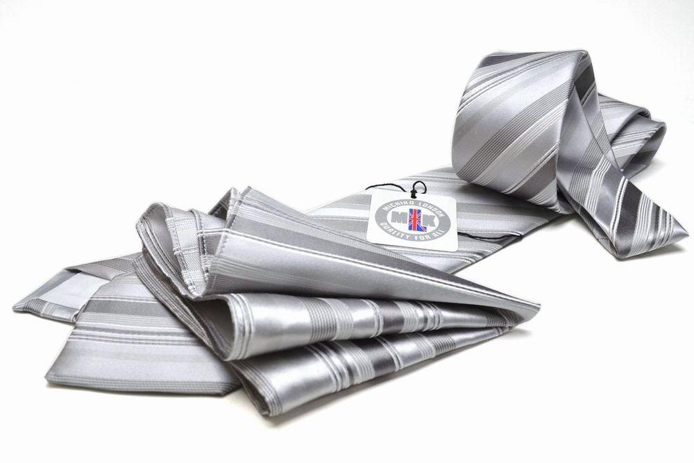 Michiko London Formal Necktie and Pocket Square Set Made In (2 Pieces) Japan, CPN-167