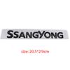 SSANGYONG big small mark trunk labeling car stickers for SSANGYONG Korando car refit body badge rear tail car accessories AQ1F3
