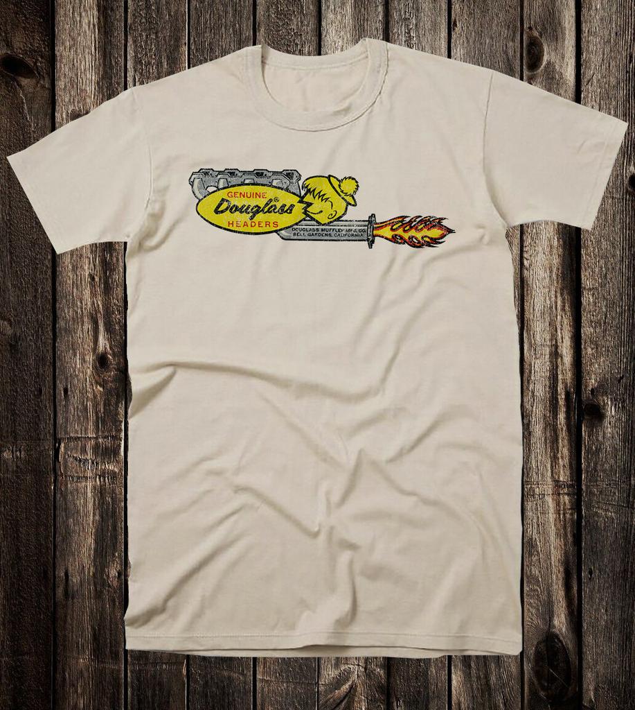 Hot Rod T-Shirt Drag Race Racing Auto Speed Shop Echte Douglass Headers