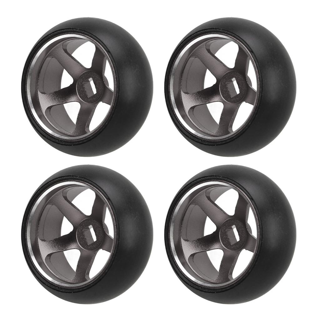 4Pcs RC Car Tires and Rims for Wltoys K989 K969 P939 284131 128 Remote Control Car Titanium