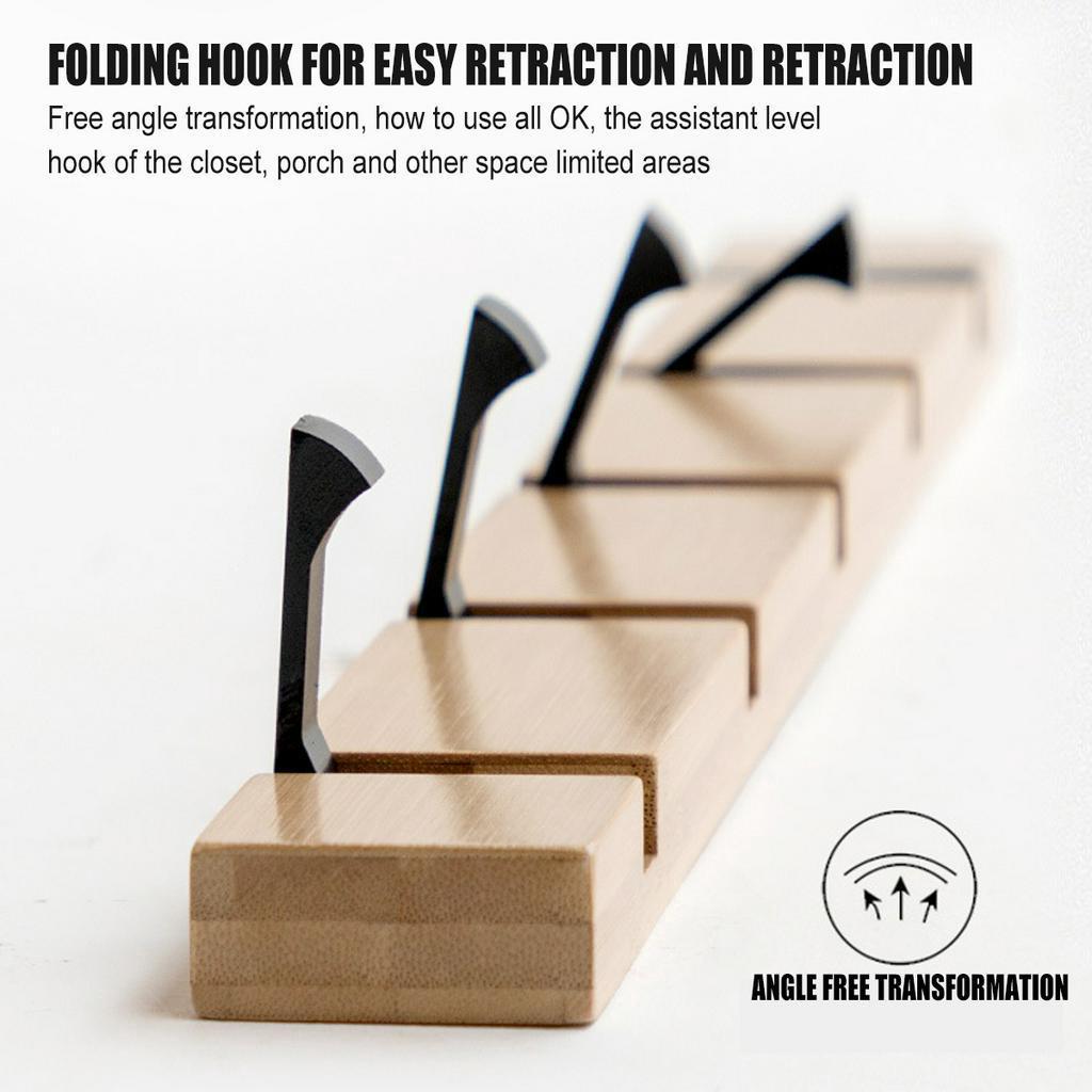 Neuer Mantelhaken Schlüsselhaken Halter Schlafzimmertür Hut Kleiderständer 4/5/6 Haken Holz Wandaufhänger Mantelhaken Aufhänger Küche Toilettenhaken