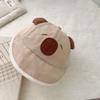 Soft Thin Baby Bucket Hat Cute Capybara Sunscreen Hat New Newborn Bonnet  1-3y