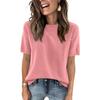 Women's Fashion Casual Round Neck Short Sleeve Shirt