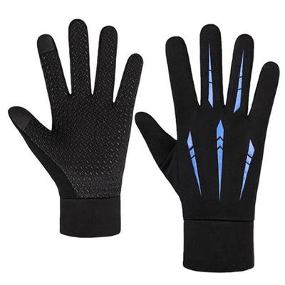 1 Pair Winter Mens Gloves Touch Screen Warm Outdoor Bicycle Motorcycle Windproof Anti-Skid All Finger Gloves