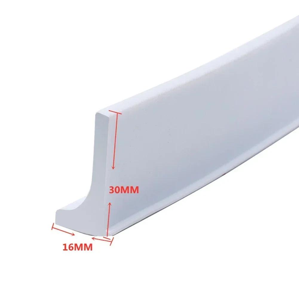 Silicone Shower Barrier Bathroom Water Stopper Water Barrier Retaining Strip Dry And Wet Separation Door Sealing Strip