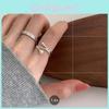 Copper Contemporary Ring For Women Unique Geometric Design Adjustable Accessory Fashion