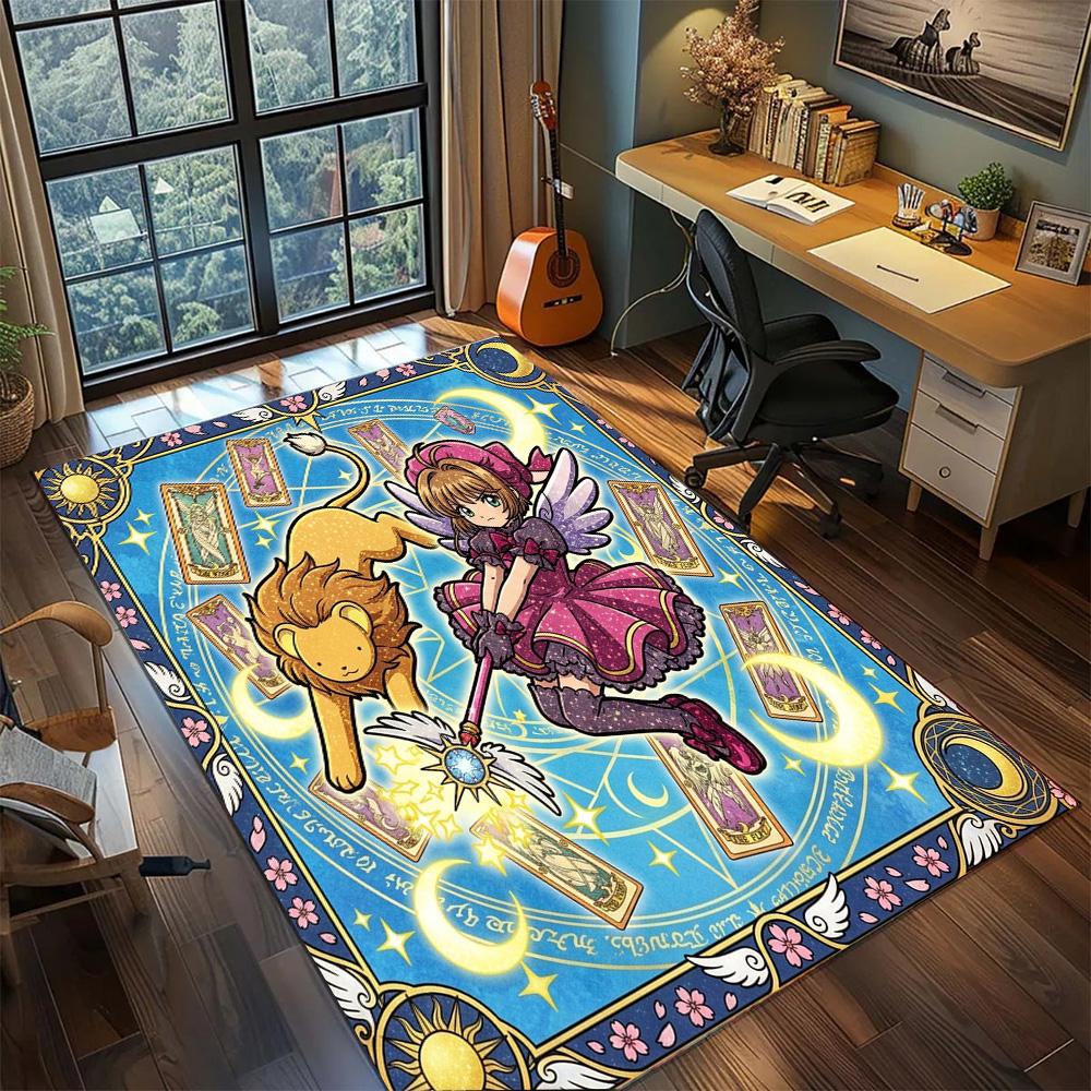 Cardcaptor Sakura Large Area Washable Floor Mat Rug Carpet Non Slip Home Decor Gamer Room Bedroom.-TING