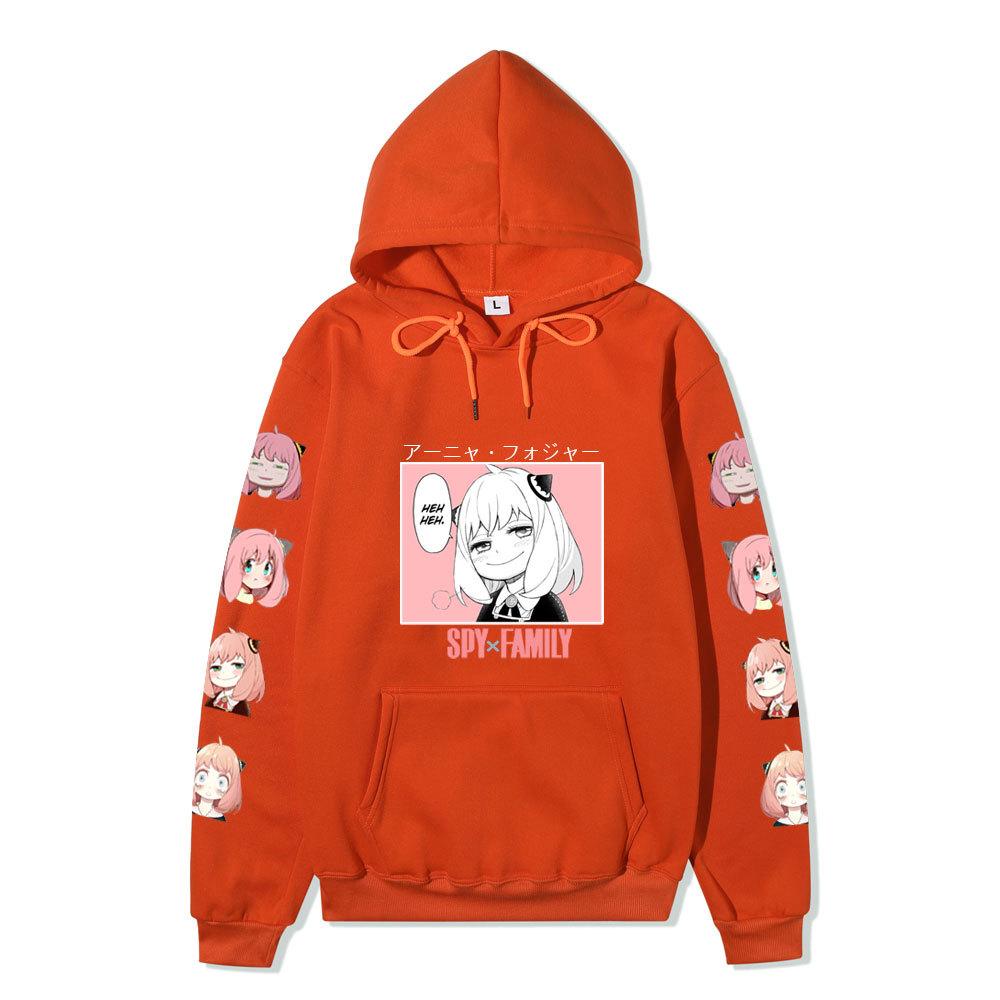 Spy X Family Anya Forger Anime Graphic Hoodie Unisex Winter Fleece Lined Warm Hooded Sweatshirt Men Women Daily Casual Long Sleeve Pocket Pullover