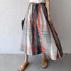 Tooxika New Women's Half Skirt Popular Fashion Plaid Large Swing Skirt