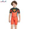 2.5mm Kids Boys Short Sleeve Full Wetsuit Snorkeling Swimming Surfing Rafting UV Protection