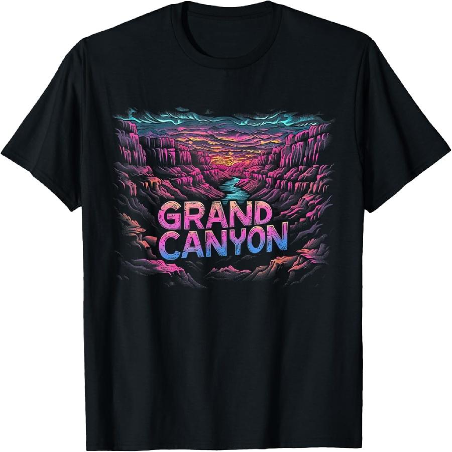 Grand Canyon - US National Park Vintage Men Women Kids Retro T-Shirt(7)