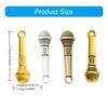 100PCS Microphone Charm Small Pendant Jewelry Making Accessories Alloy Texture Suitable for Jewelry Making and Crafting