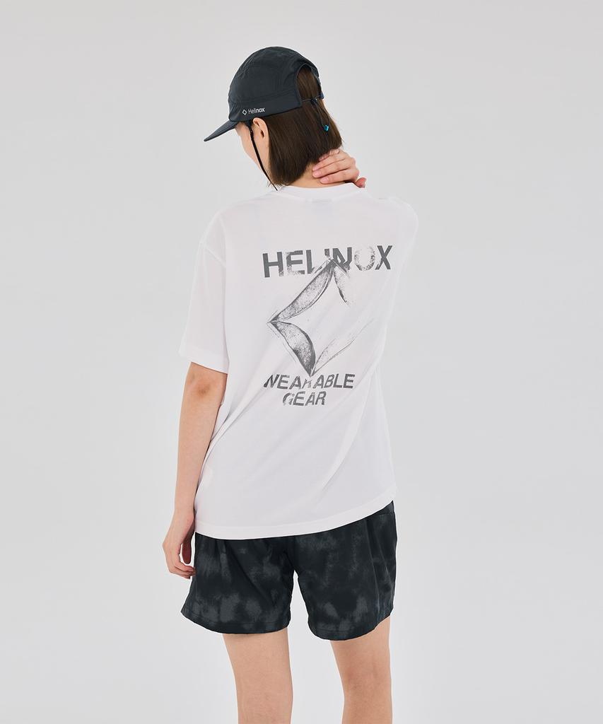 Hellinogseuweeo Magic Hours Logo Short Sleeve T-Shirt_White