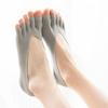 Double Ladies' Open Five-Toe Boat Socks - Breathable, Lightweight, Invisible Split-Toe Design, All-Day Comfortable, Soft, Elastic Fabric