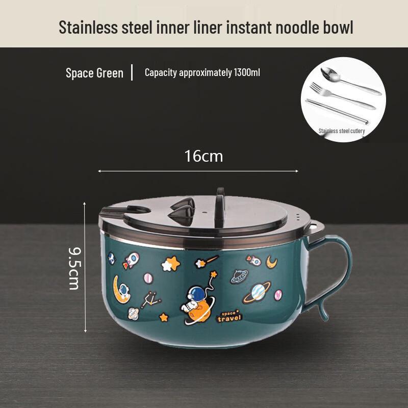 Zhishi 304 Stainless Steel Portable Food Bowl with Lid