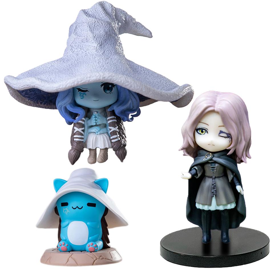 7-12cm Gaming Q Version Elden Ring Mini Ranni Cat Melina Malenia The Half-Wolf Action Figure Lani Magic Ornaments PVC Dolls