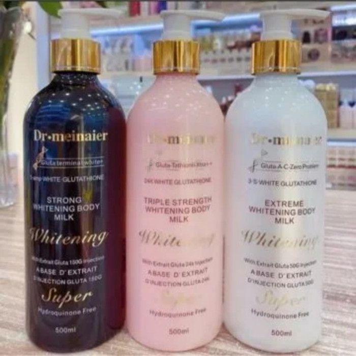 Lait Corporel Éclaircissant - Glutathione - 500ml - Hydratation Intense - Unification du Teint - Sans Parabène