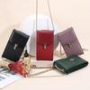 Genuine Cowhide Women's Crossbody Bag with Card Slots and Chain - Versatile Style, Fits Vertical Phone.