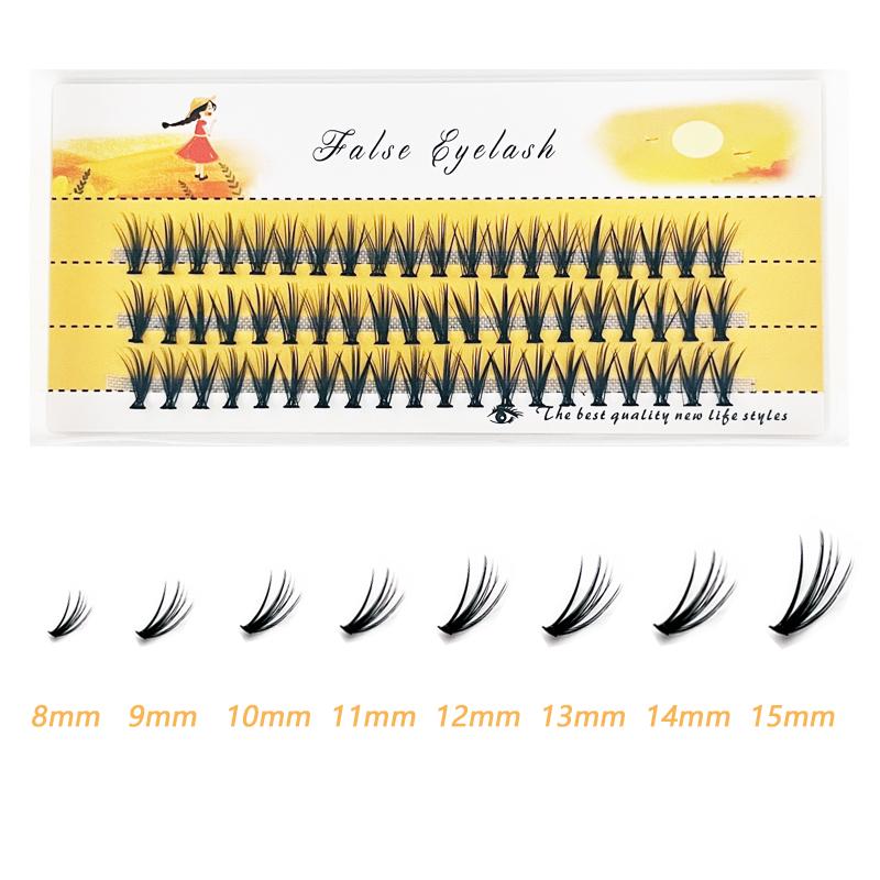 Natural False Eyelashes, 1 box 60 clusters 20D individual eyelashes, extension eyelashes, Professional Makeup