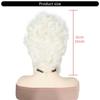Women Short Curly Blonde Beehived Wig Vintage Queen Wig Cosplay Halloween Party Costume Wig Party Wig
