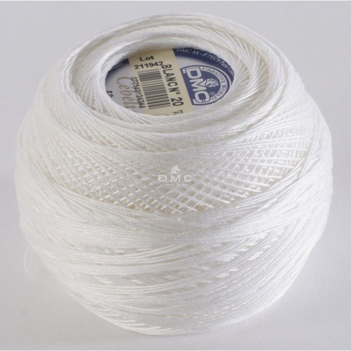 Cébélia Gross Crochet Yarn. 20 - Col. White