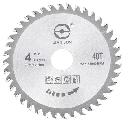 4 Inch Saw Blade 40 Tooth Grinder Round Saw Disc Alloy Saw Blade Wood Woodworking Cutting Tools Accessories Parts 11000rpm
