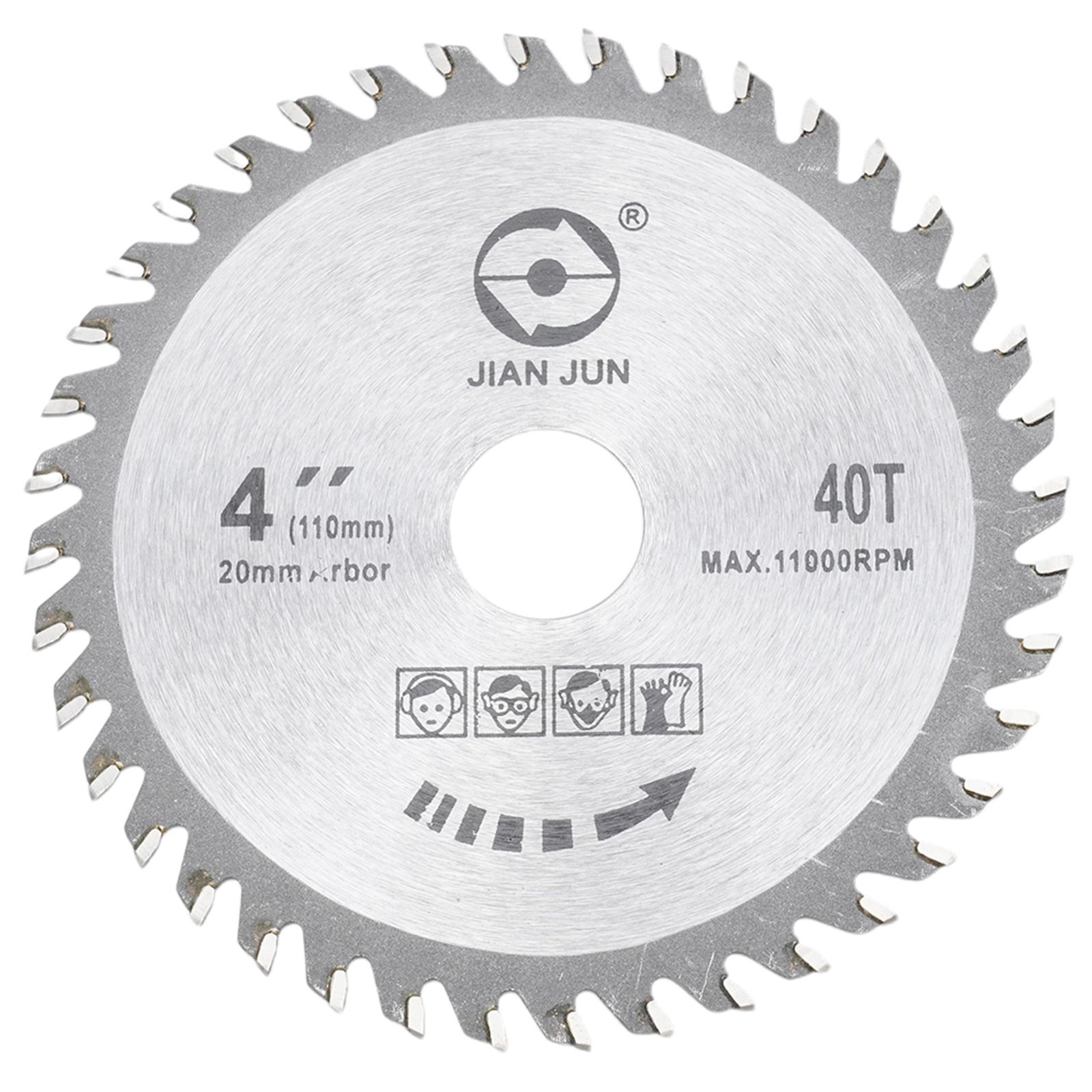 

4 Inch Saw Blade 40 Tooth Grinder Round Saw Disc Alloy Saw Blade Wood Woodworking Cutting Tools Accessories Parts 11000rpm