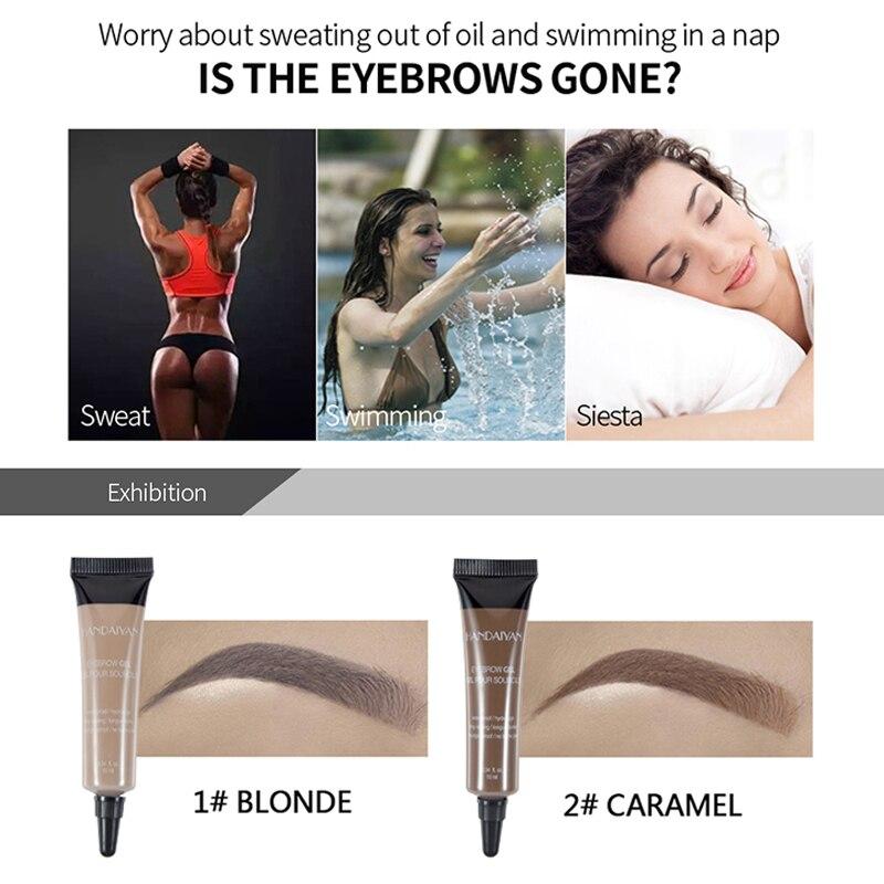 Eyebrow Cream Gel Makeup Eyebrow Dye Tint Long Lasting Waterproof Eyebrow Gel