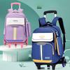 Children's Trolley Schoolbag for Primary School Boys and Girls British Style Stairs Climbing Dual purpose Backpack