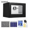 Bisofice Home Safes Fireproof Waterproof Box with Keypad and 2pcs Spare Key Digital Home Security