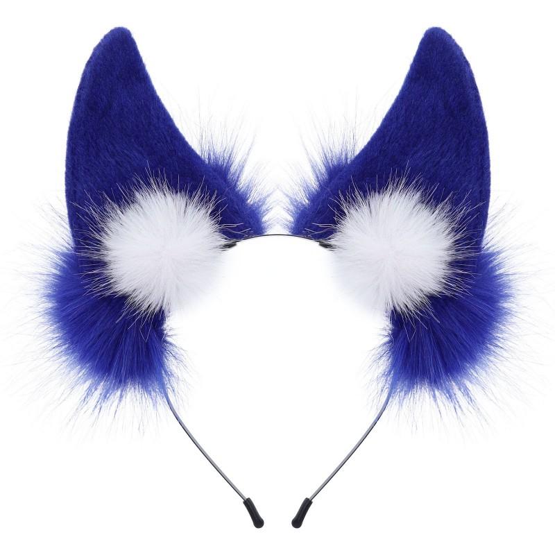 Handmade Plush Cat Ear Headband Women Men Cosplay Anime Convention Kawaii Animal Ears Hair Accessory