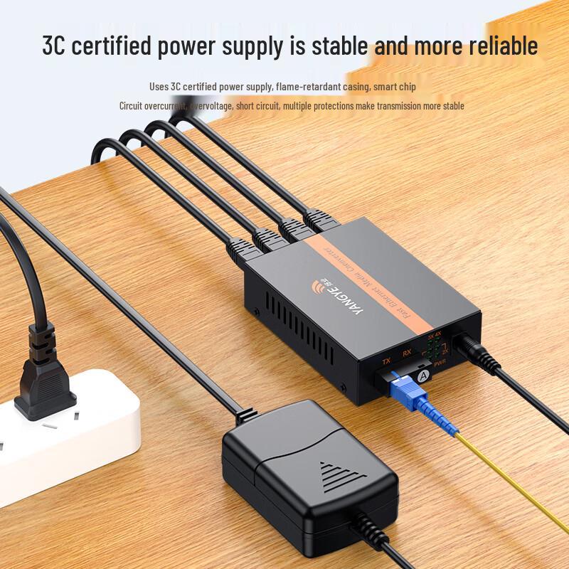 Yangye 100Mbps SC Single-Mode Fiber Optic Transceiver