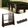 Floor Standing Pool Cue Rack Sturdy Wood Billiard Stick Holder for Billiards Accessories in Home Bar or Club Game Room