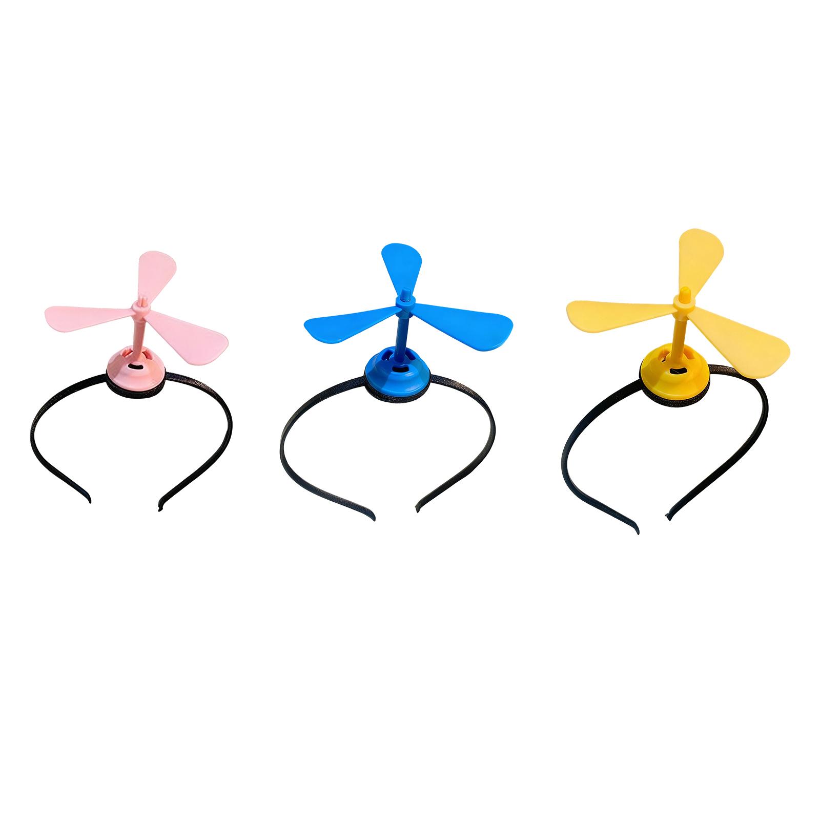 

Elastic Bamboo-copter Hair Band Windmill Design For Children Adult Secure Wear Festival Role Play Party Headpiece 3