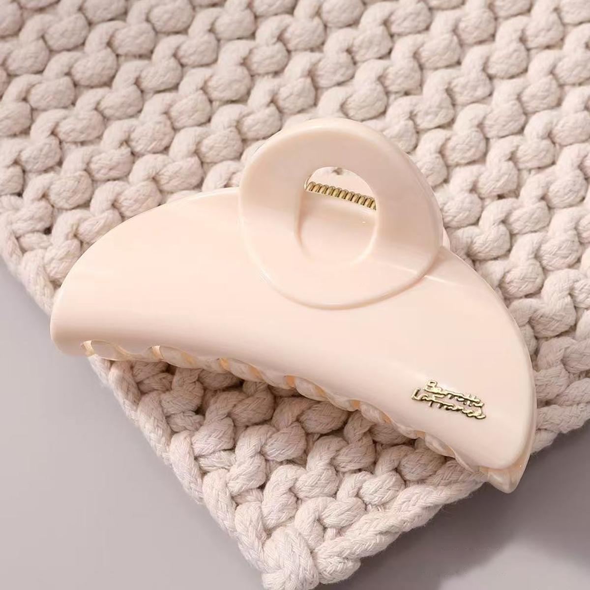 

1 шт. Дизайнерская сумка-клипса в корейском стиле, высококачественная золотая бирка с надписью, заколка-полумесяц для волос, универсальная клипса-акула, краб для волос