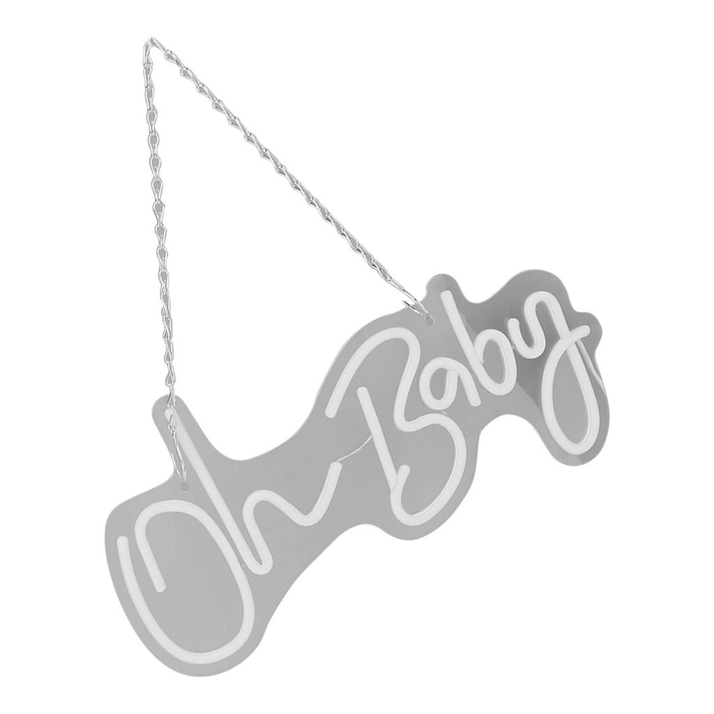 Oh Baby Neonschild Acryl USB-betrieben Wanddeko Neonlicht für Bar Hochzeit Feiertagsparty Geburtstag