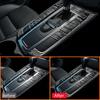 For Porsche Macan 2015-2018 Carbon Fiber Car Center Gear Shifter Buttons Panel Frame Interior Decoration Sticker Accessories