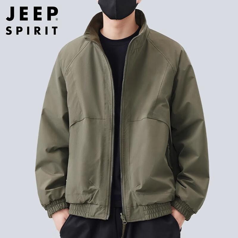 

JEEP SPIRIT Men s Korean Style Retro Workwear Jacket 4XL