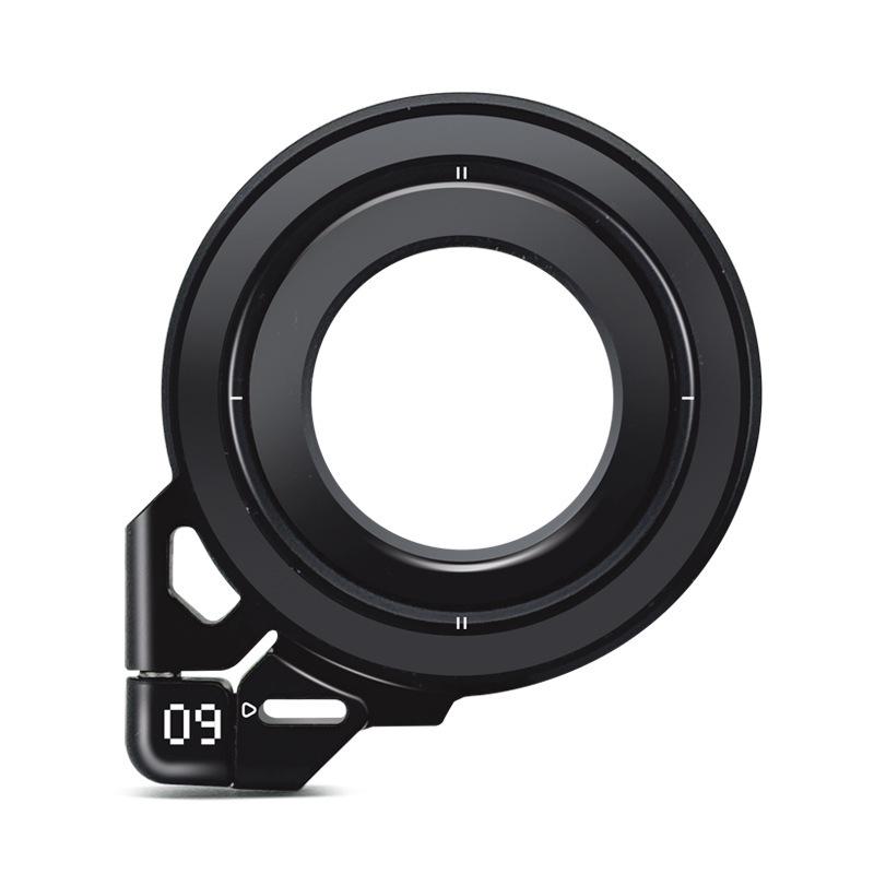 Aluminum Magnetic Ring Holder with N52 Magnets, Ultra-Thin, Portable, Multi-Angle Adjustable, Double-Sided Suction. чёрный