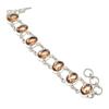 Bracciale Gioiello Fatto a Mano in Argento Sterling 925 con Pietra Morganite 7-8" SU-9231