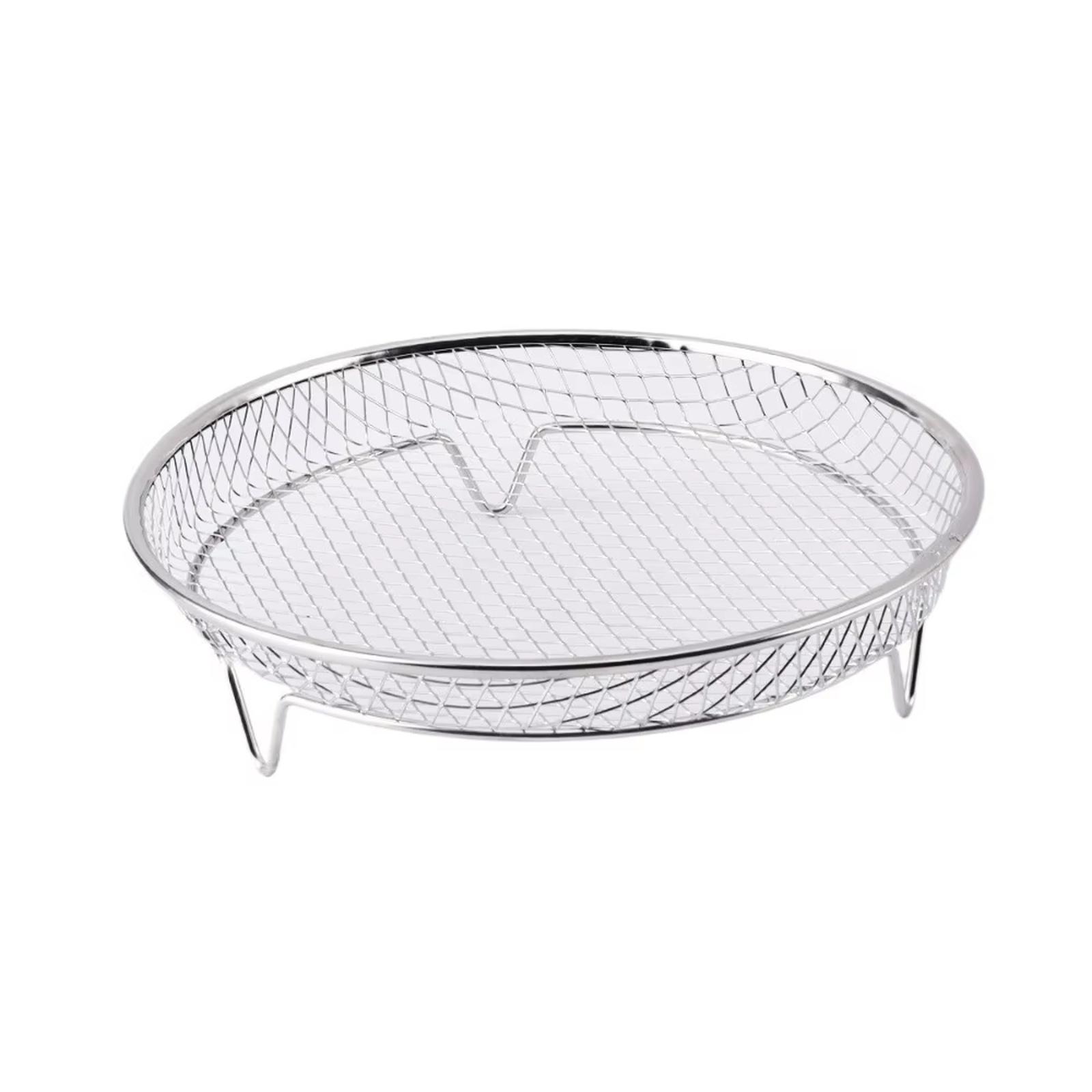 Stainless Steel Stackable Dehydrator Rack Fryer Grill Rack Accessory Filter Stand серебряный