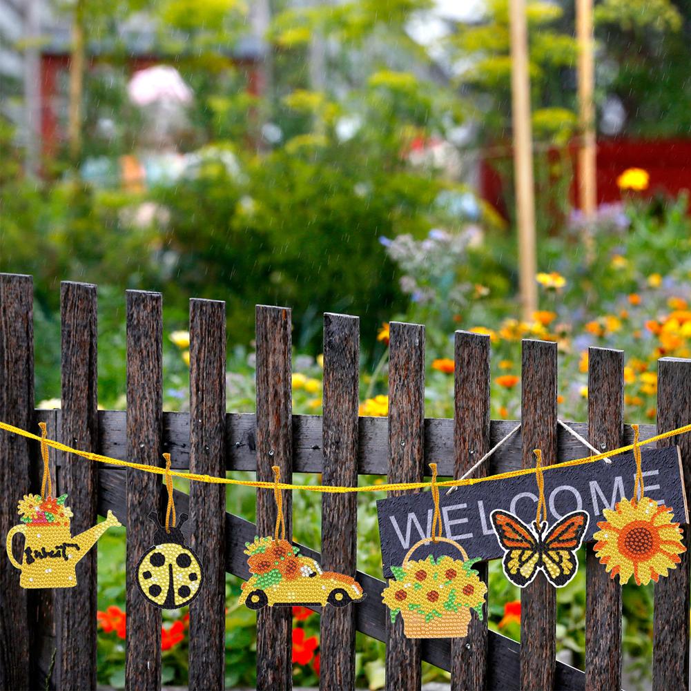 10pcs DIY Full Drills Diamond Painting Special Shape Christmas Tree Pendant Hanging Ornament Christmas Decoration Natal Navided