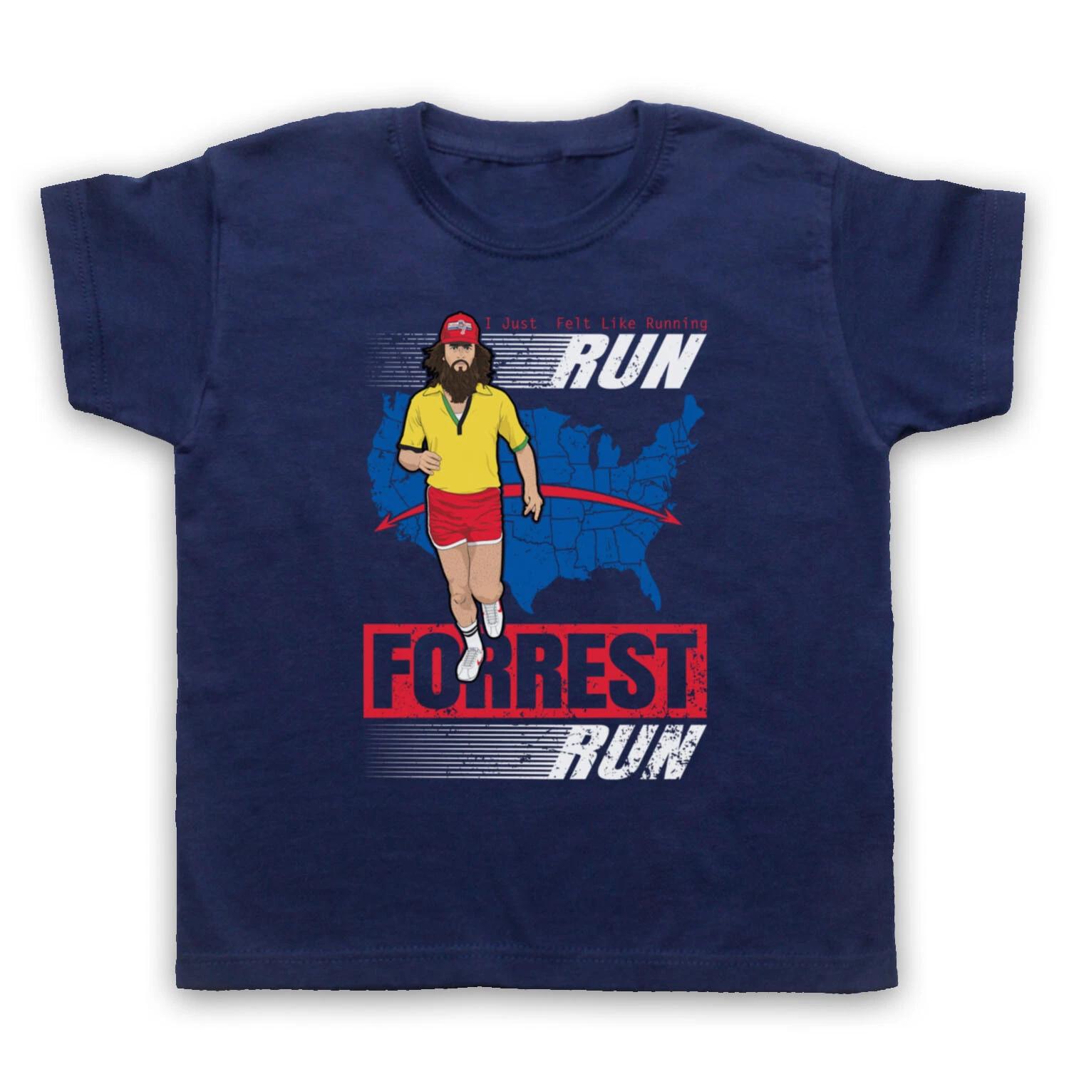 

FORREST GUMP RUN FORREST RUN I JUST FELT LIKE RUNNING KIDS CHILDS T-shirt 150
