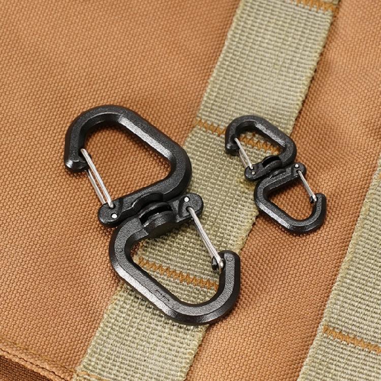 S Shape Carabiner with Lock, 360 Degree Rotation Keychain Carabiner Multifunctional Rotating Keychain Belt Key Holder