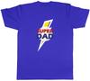Dad Unisexs TShirt Lightning Bolt Super Dad Fathers Day Birthday Unisex Tee Gift