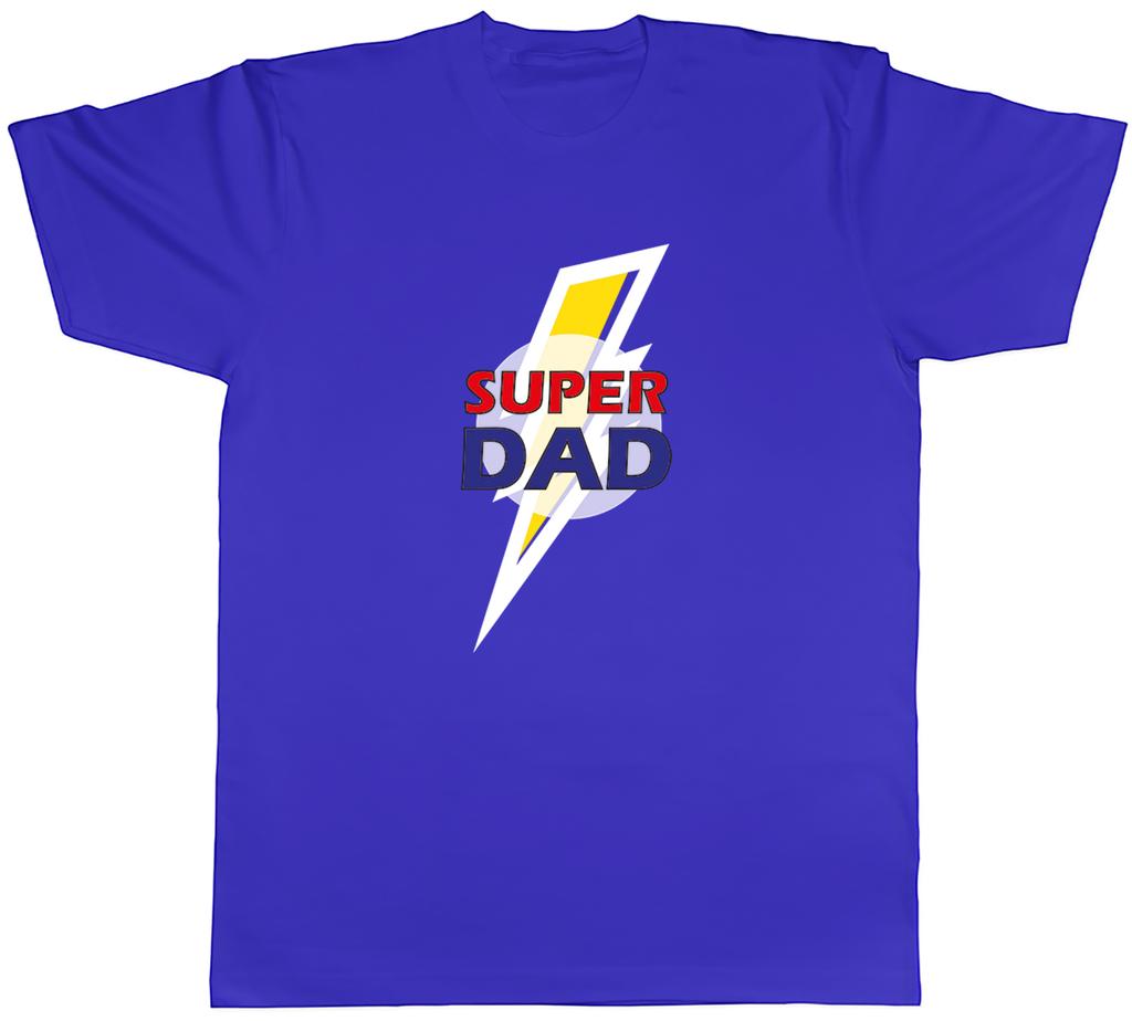 Dad Unisexs TShirt Lightning Bolt Super Dad Fathers Day Birthday Unisex Tee Gift