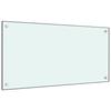 Kitchen Backsplashes 2 Pcs White 80x40 Cm Tempered Glass