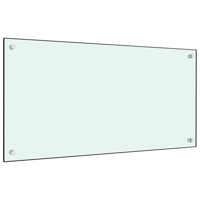 Kitchen Backsplashes 2 Pcs White 80x40 Cm Tempered Glass